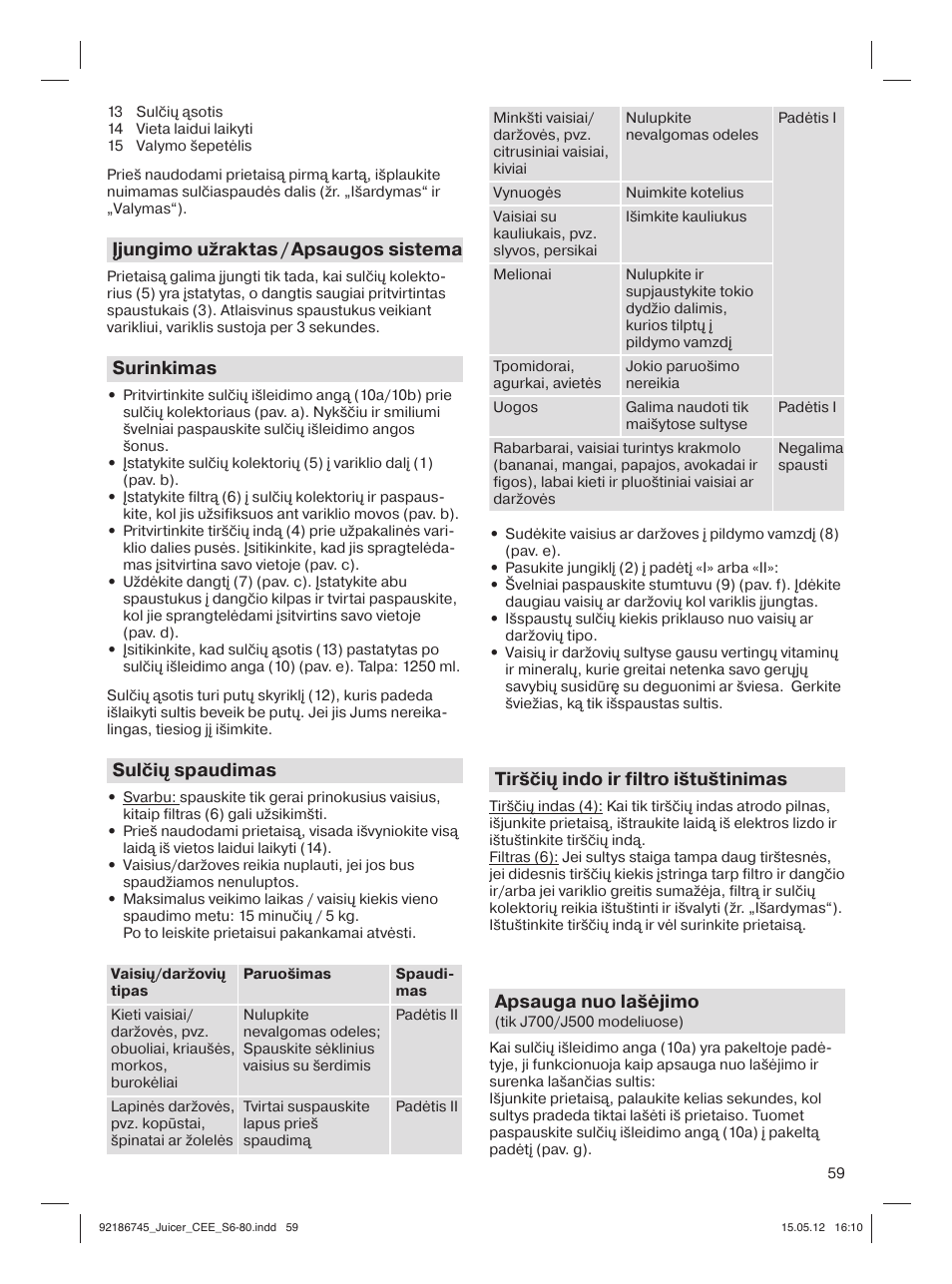 Braun Multiquick 3 J300 User Manual | Page 58 / 78