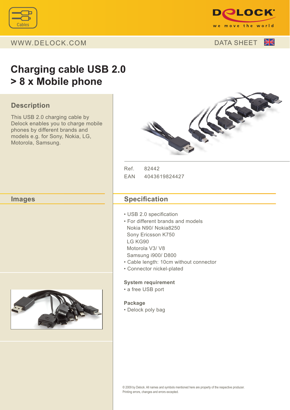 DeLOCK 82442 User Manual | 1 page