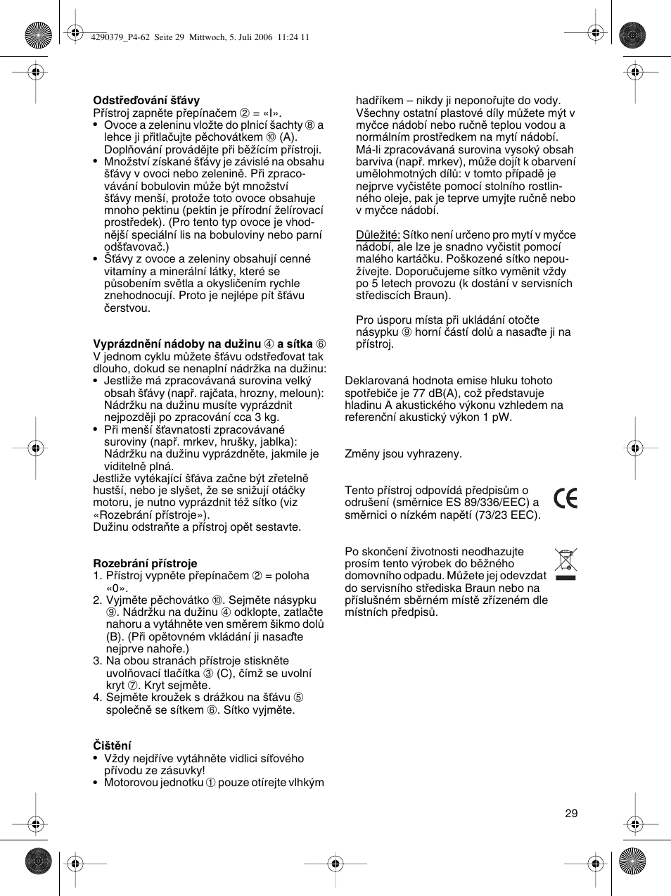 Braun Multipress automatic MP 80 User Manual | Page 29 / 57