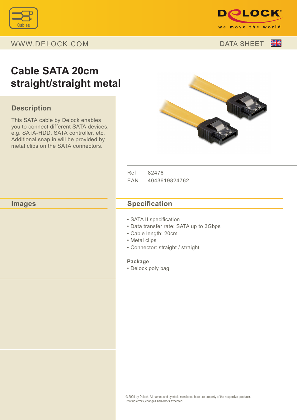 DeLOCK 82476 User Manual | 1 page