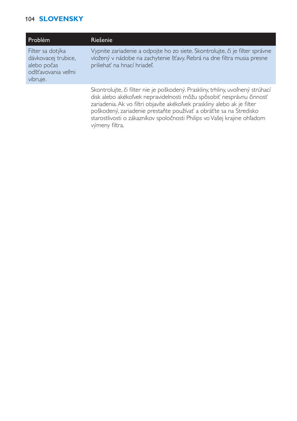 Philips HR1871 User Manual | Page 104 / 132