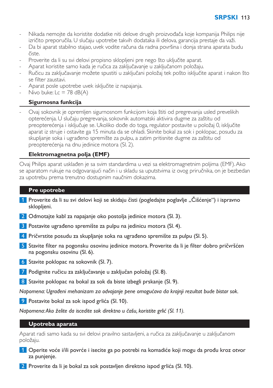 Philips HR1871 User Manual | Page 113 / 132