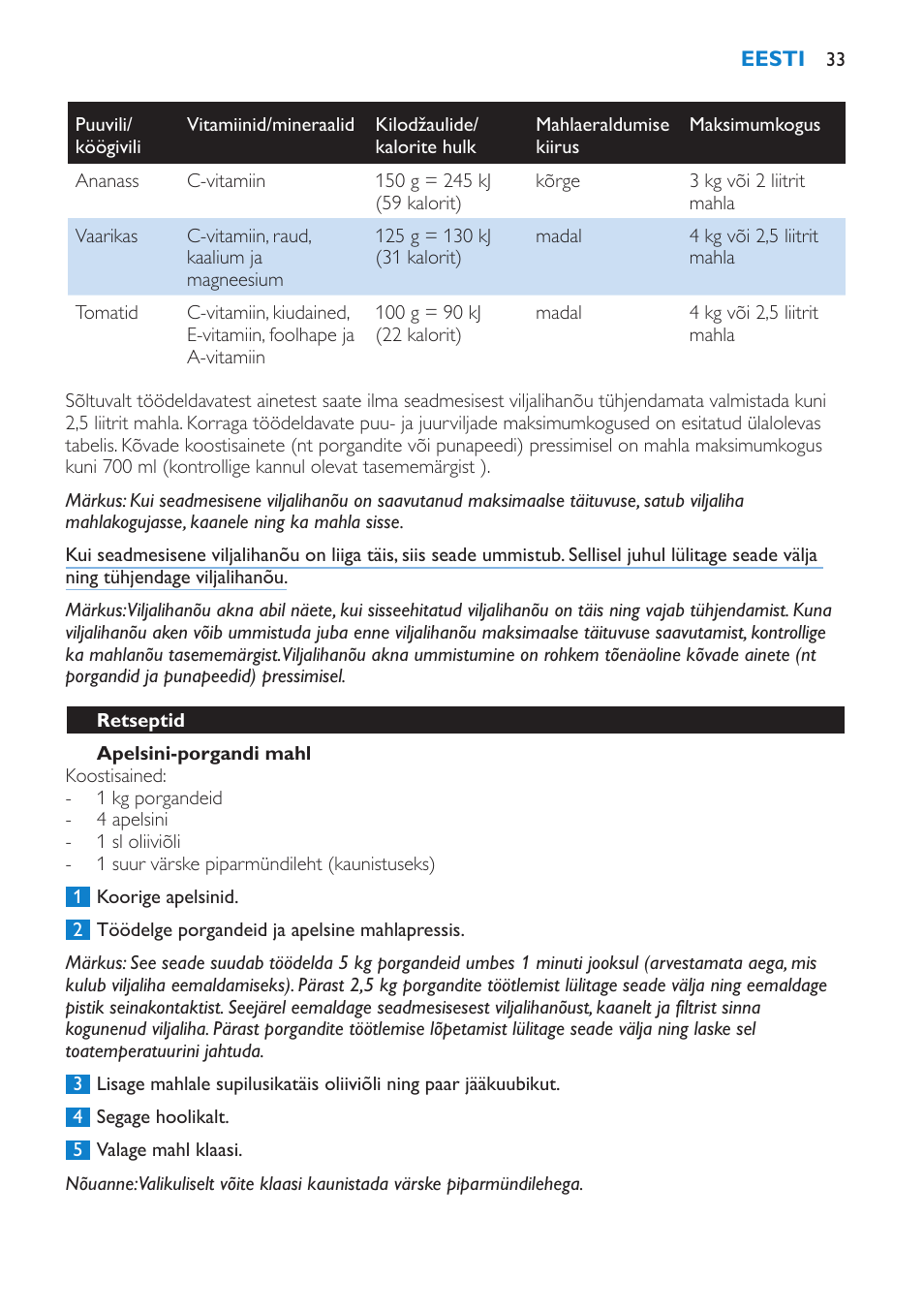Philips HR1871 User Manual | Page 33 / 132