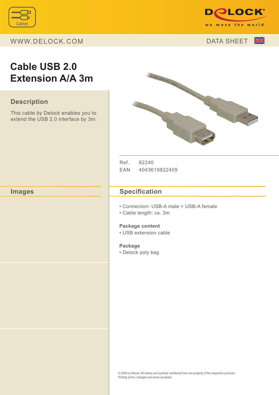 DeLOCK 82240 User Manual | 1 page