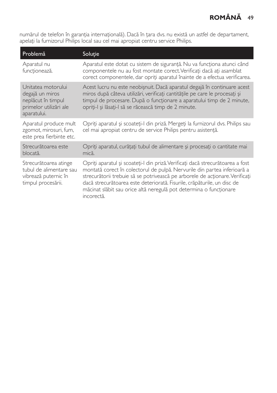 Philips HR1823 User Manual | Page 49 / 76