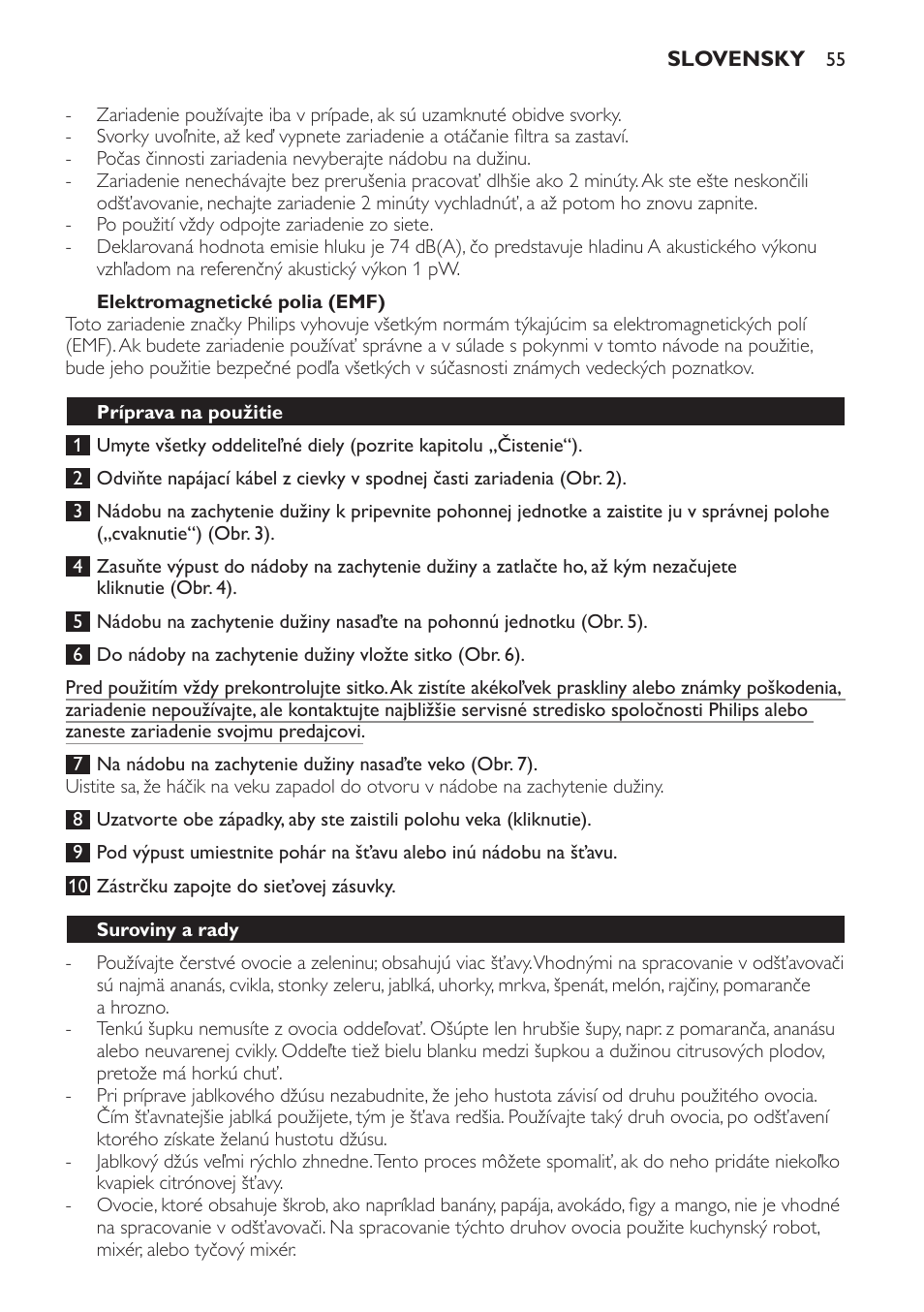 Philips HR1823 User Manual | Page 55 / 76