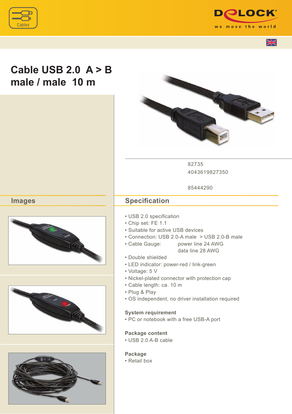 DeLOCK 82735 User Manual | 1 page