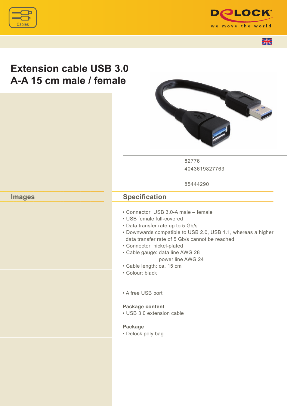 DeLOCK 82776 User Manual | 1 page