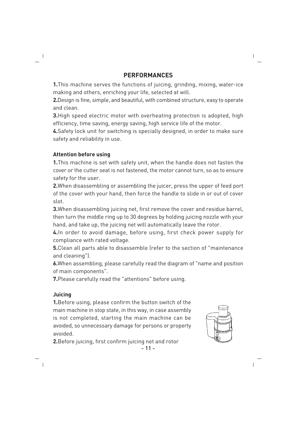 SINBO SJ 3129 User Manual | Page 12 / 59