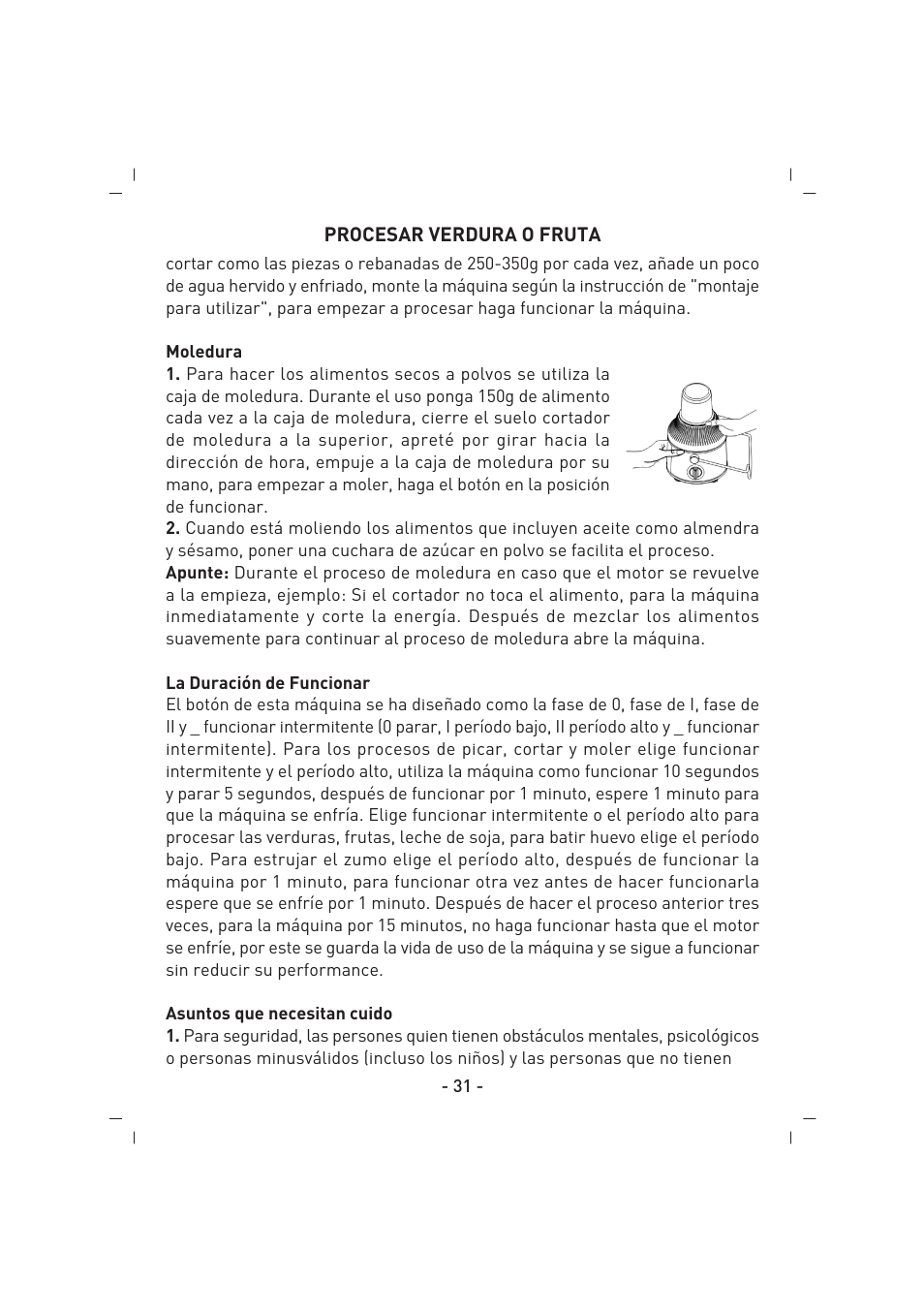 SINBO SJ 3129 User Manual | Page 32 / 59