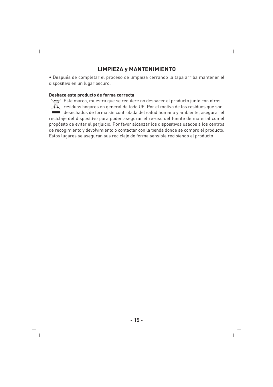 Limpieza y mantenimiento | SINBO SJ 3132 User Manual | Page 16 / 32