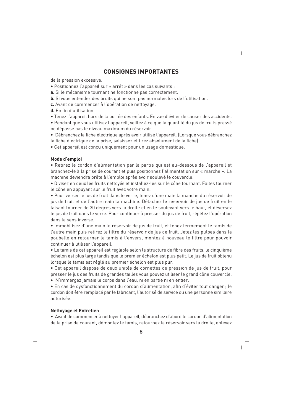 SINBO SJ 3132 User Manual | Page 9 / 32