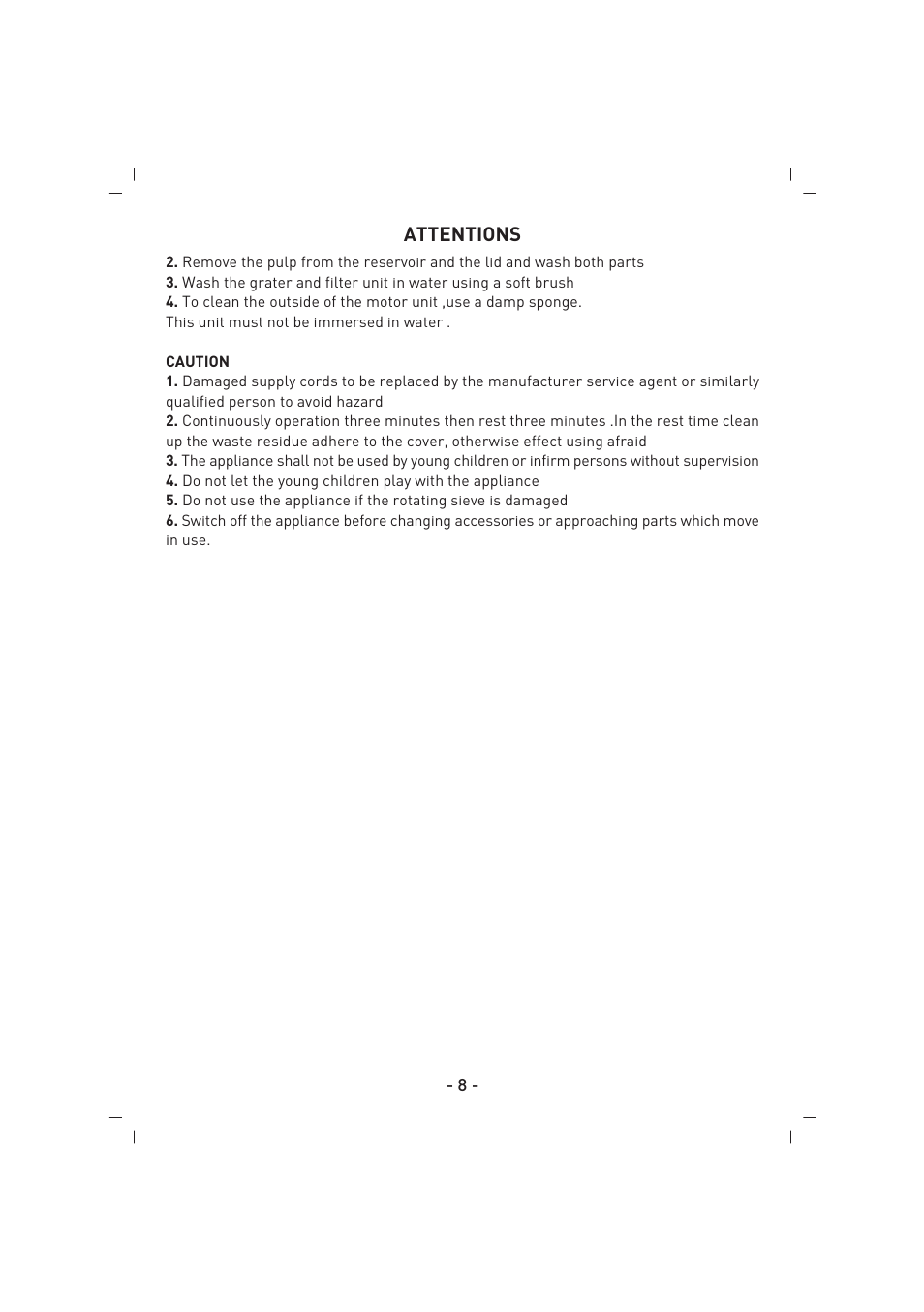 SINBO SJ 3134 User Manual | Page 9 / 32