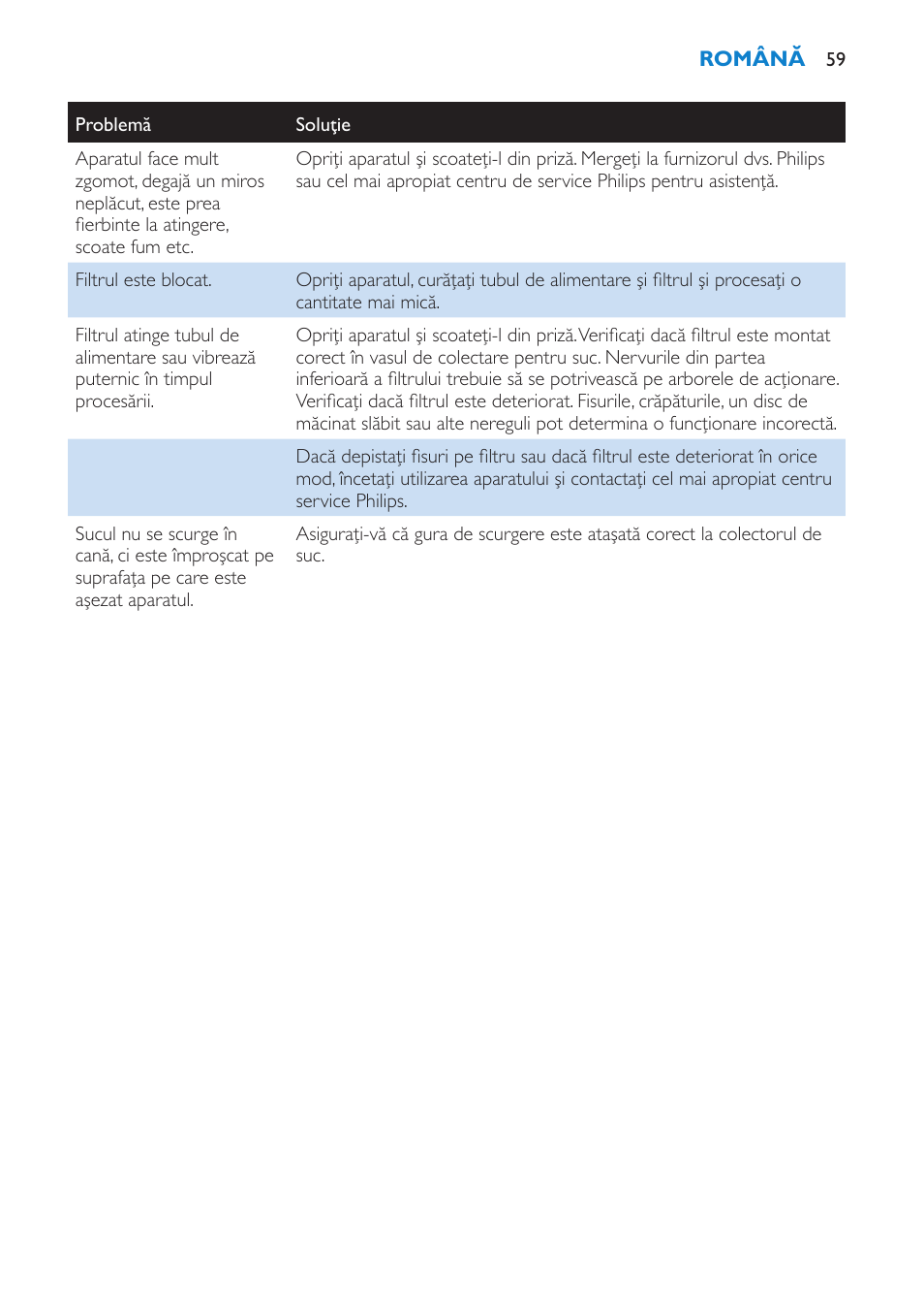 Philips HR1853 User Manual | Page 59 / 88