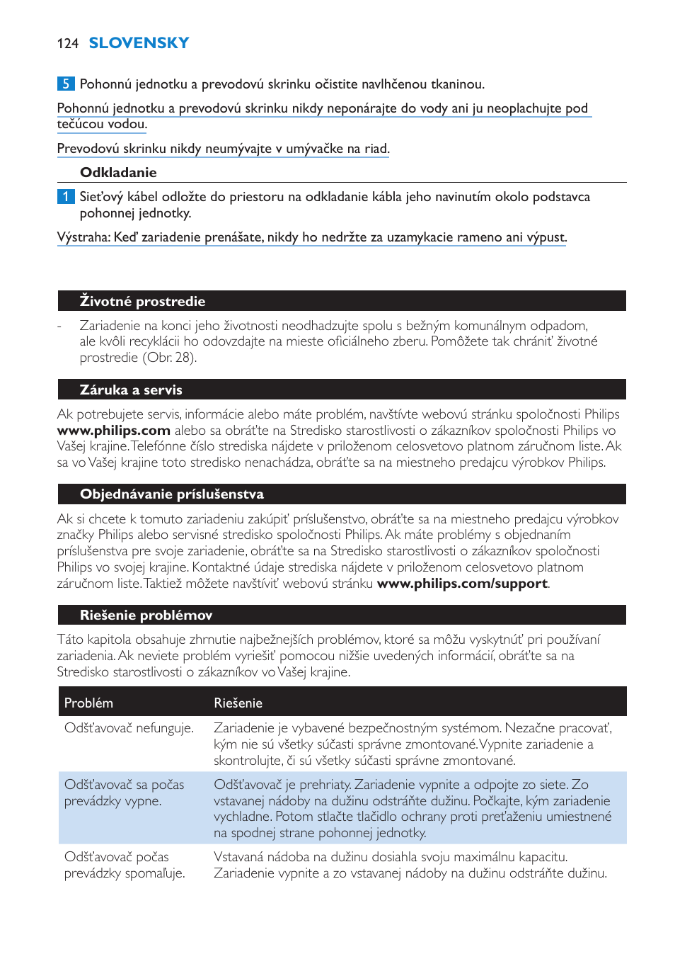 Philips HR1870 User Manual | Page 124 / 156