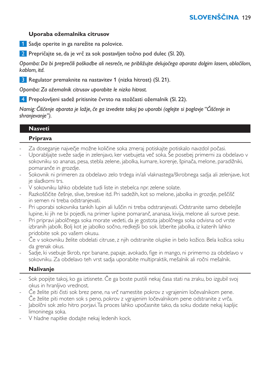 Philips HR1870 User Manual | Page 129 / 156