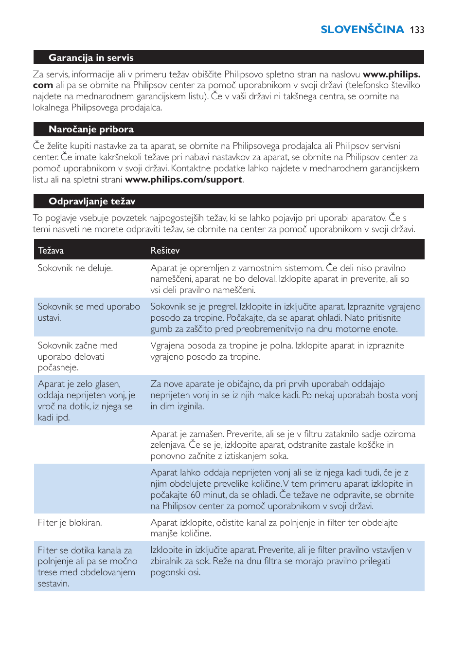 Philips HR1870 User Manual | Page 133 / 156