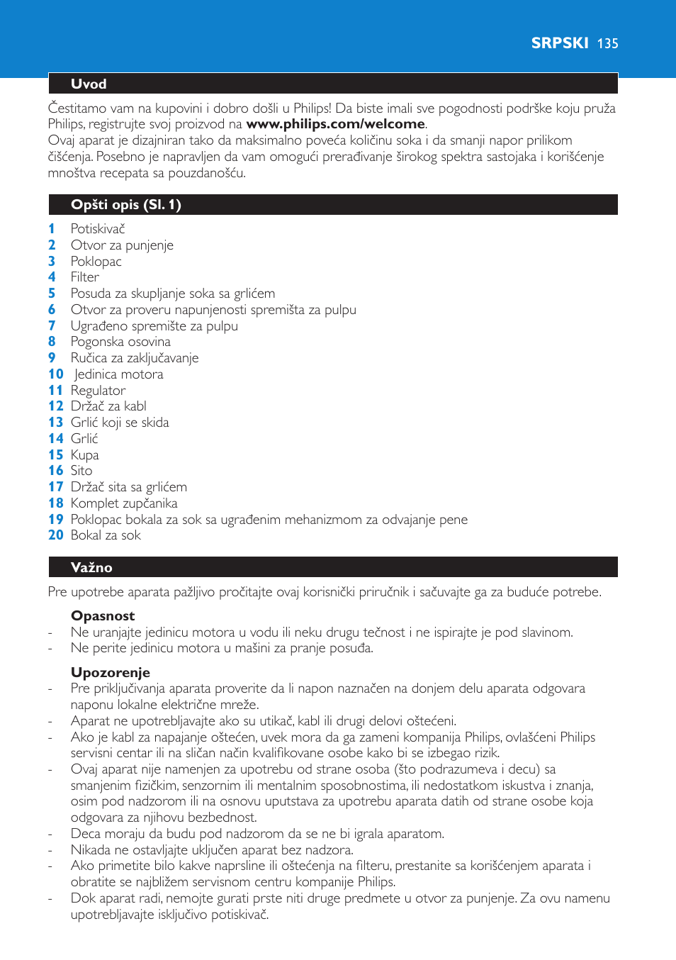 Philips HR1870 User Manual | Page 135 / 156