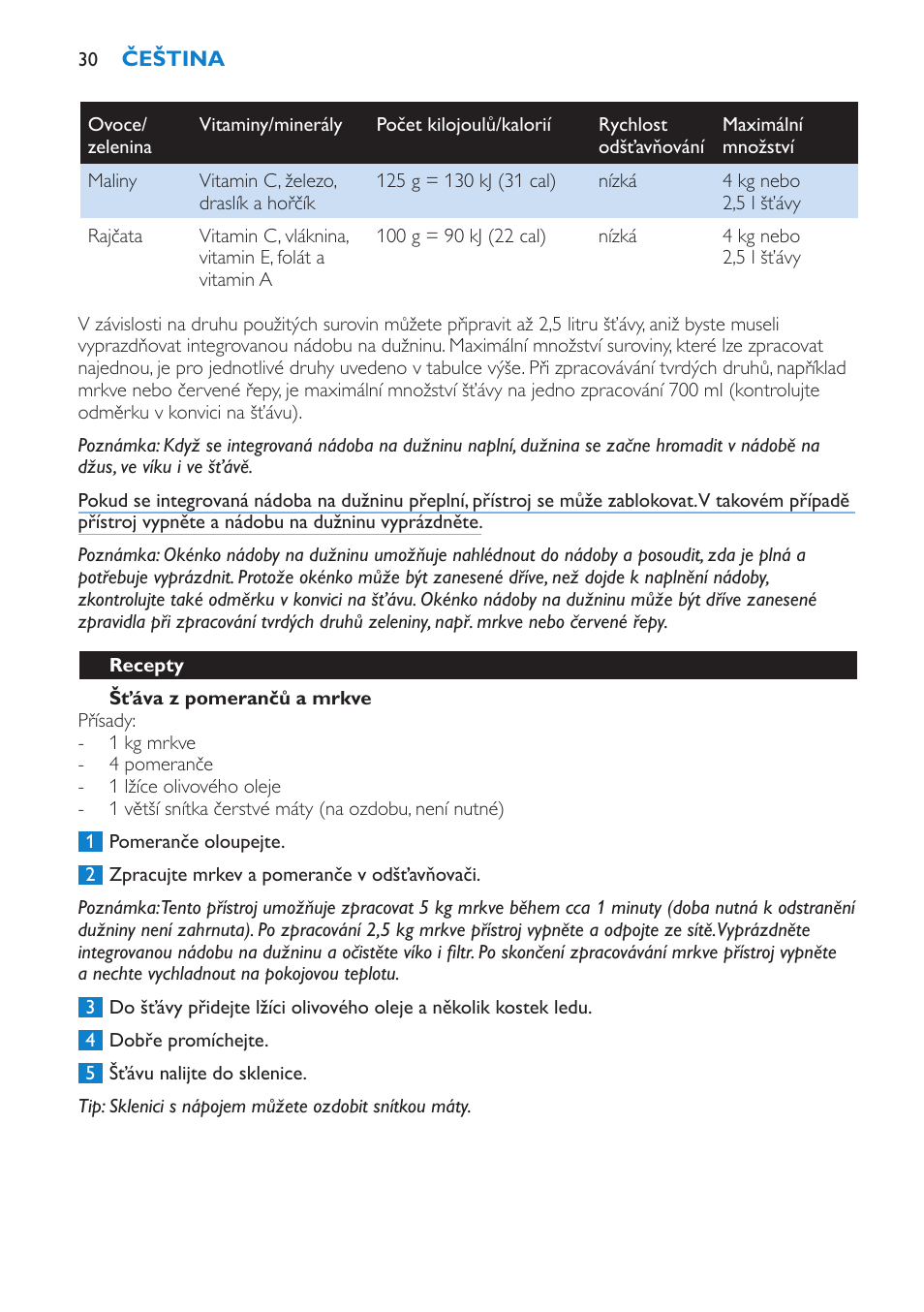 Philips HR1870 User Manual | Page 30 / 156