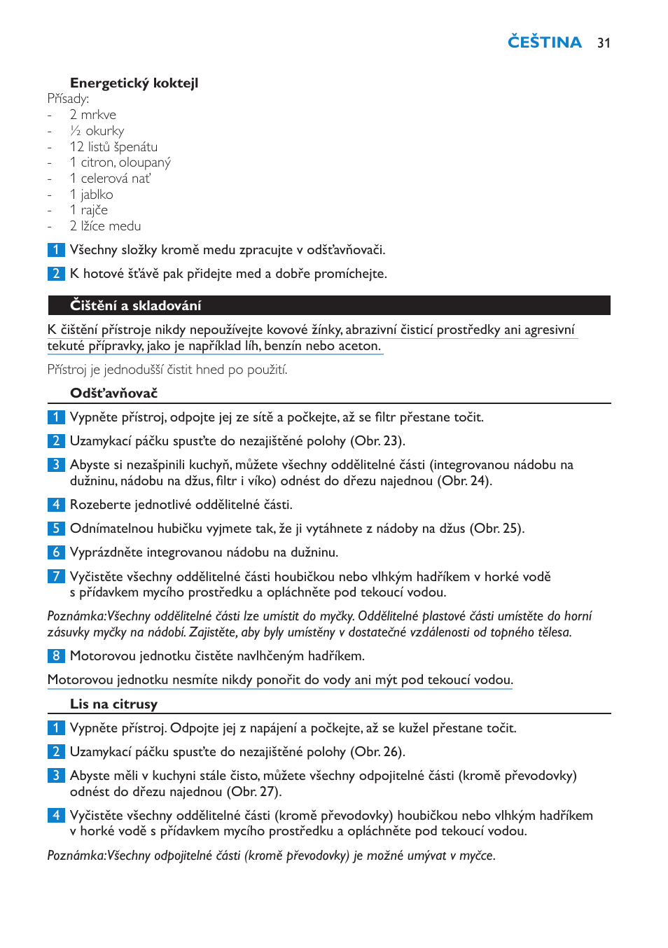 Philips HR1870 User Manual | Page 31 / 156