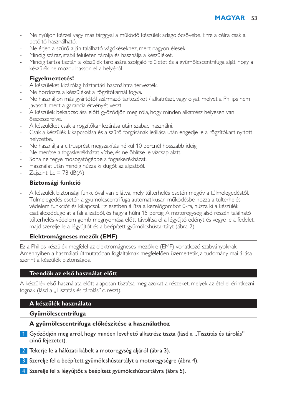 Philips HR1870 User Manual | Page 53 / 156