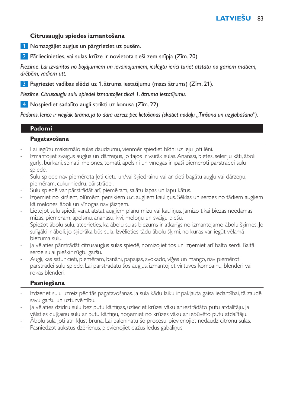 Philips HR1870 User Manual | Page 83 / 156