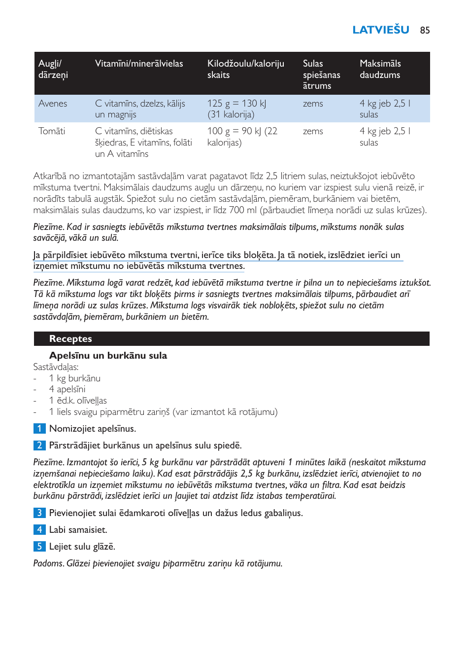 Philips HR1870 User Manual | Page 85 / 156