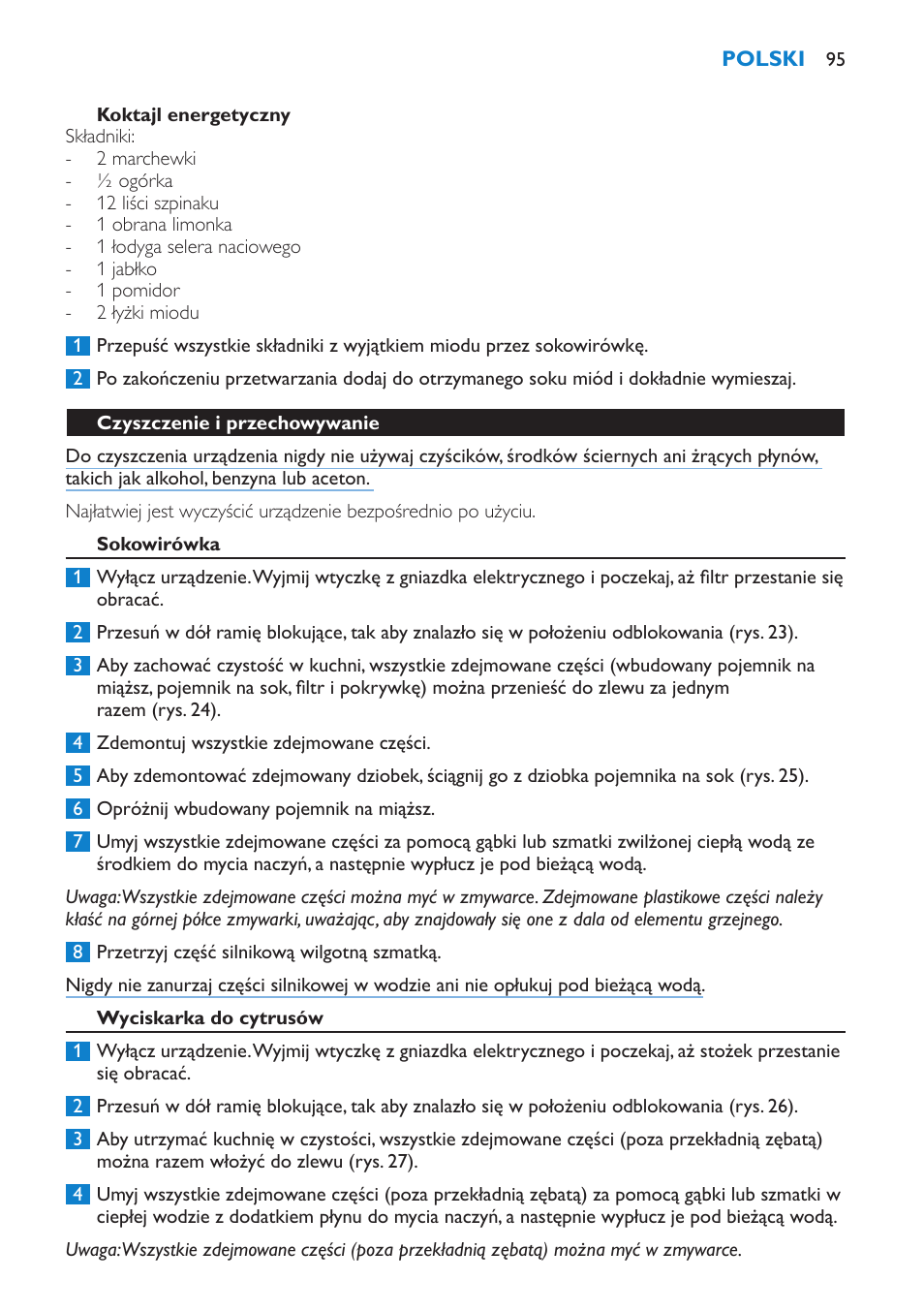 Philips HR1870 User Manual | Page 95 / 156