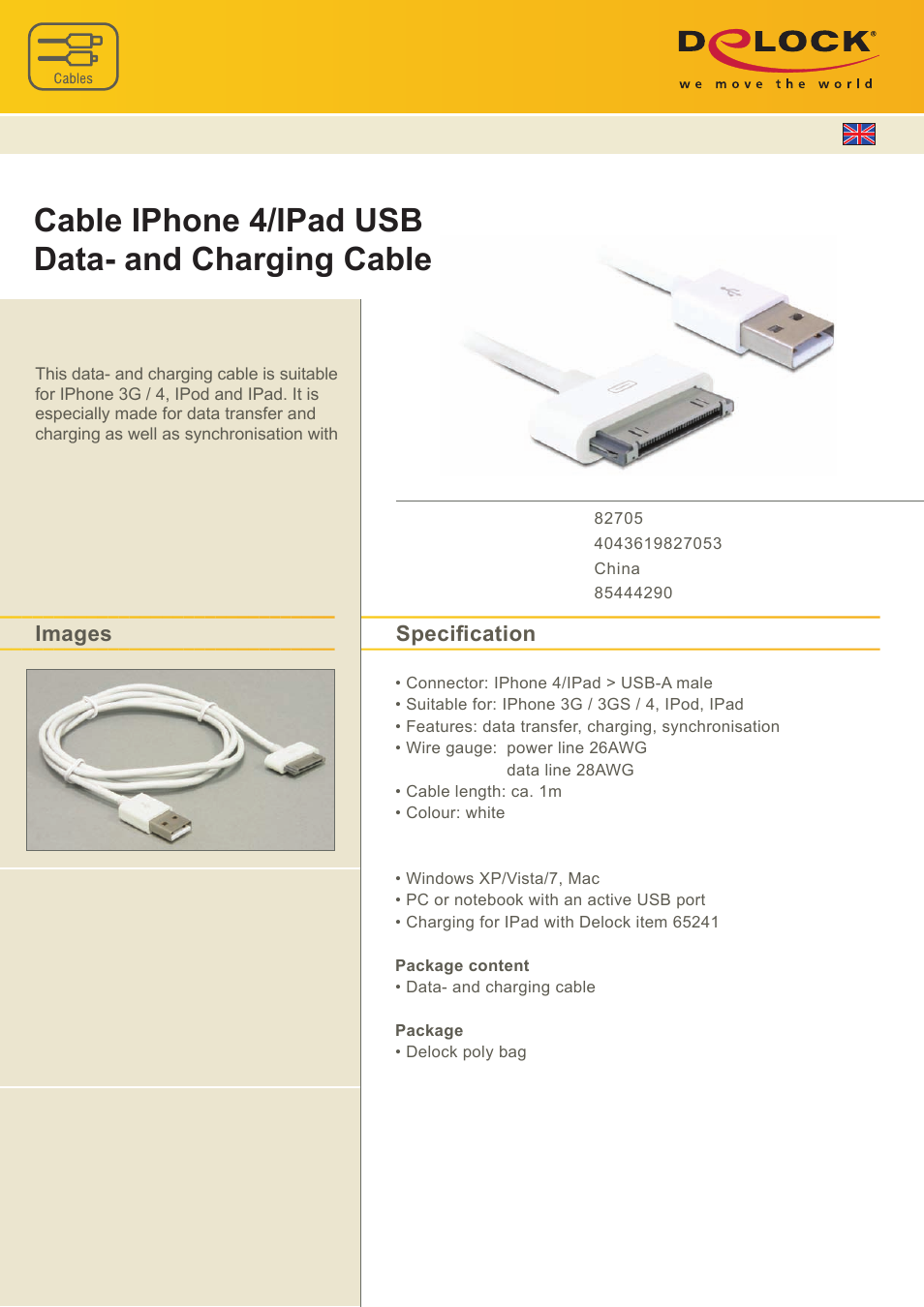 DeLOCK 82705 User Manual | 1 page