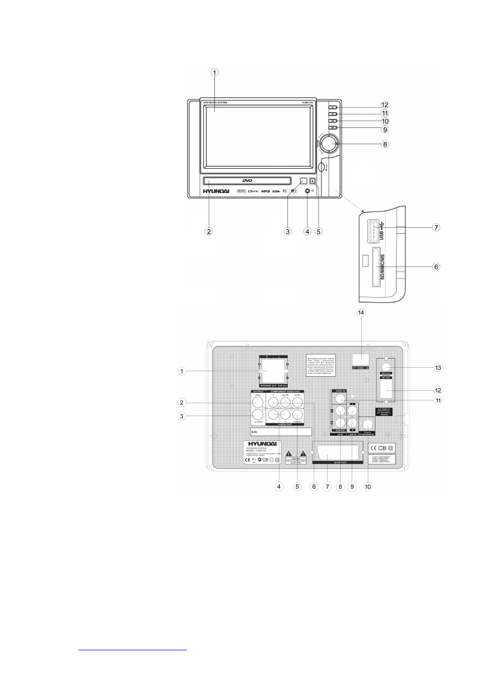 Controls | Hyundai H-MS1101 User Manual | Page 9 / 50