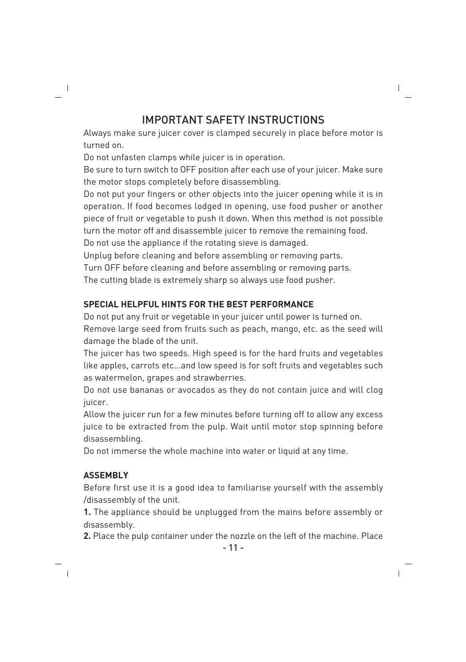SINBO SJ 3135 User Manual | Page 12 / 48