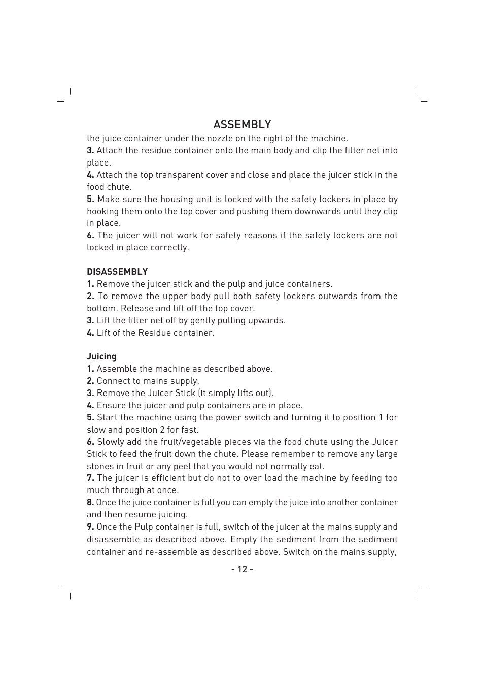 SINBO SJ 3135 User Manual | Page 13 / 48