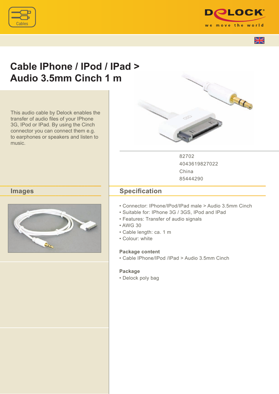 DeLOCK 82702 User Manual | 1 page