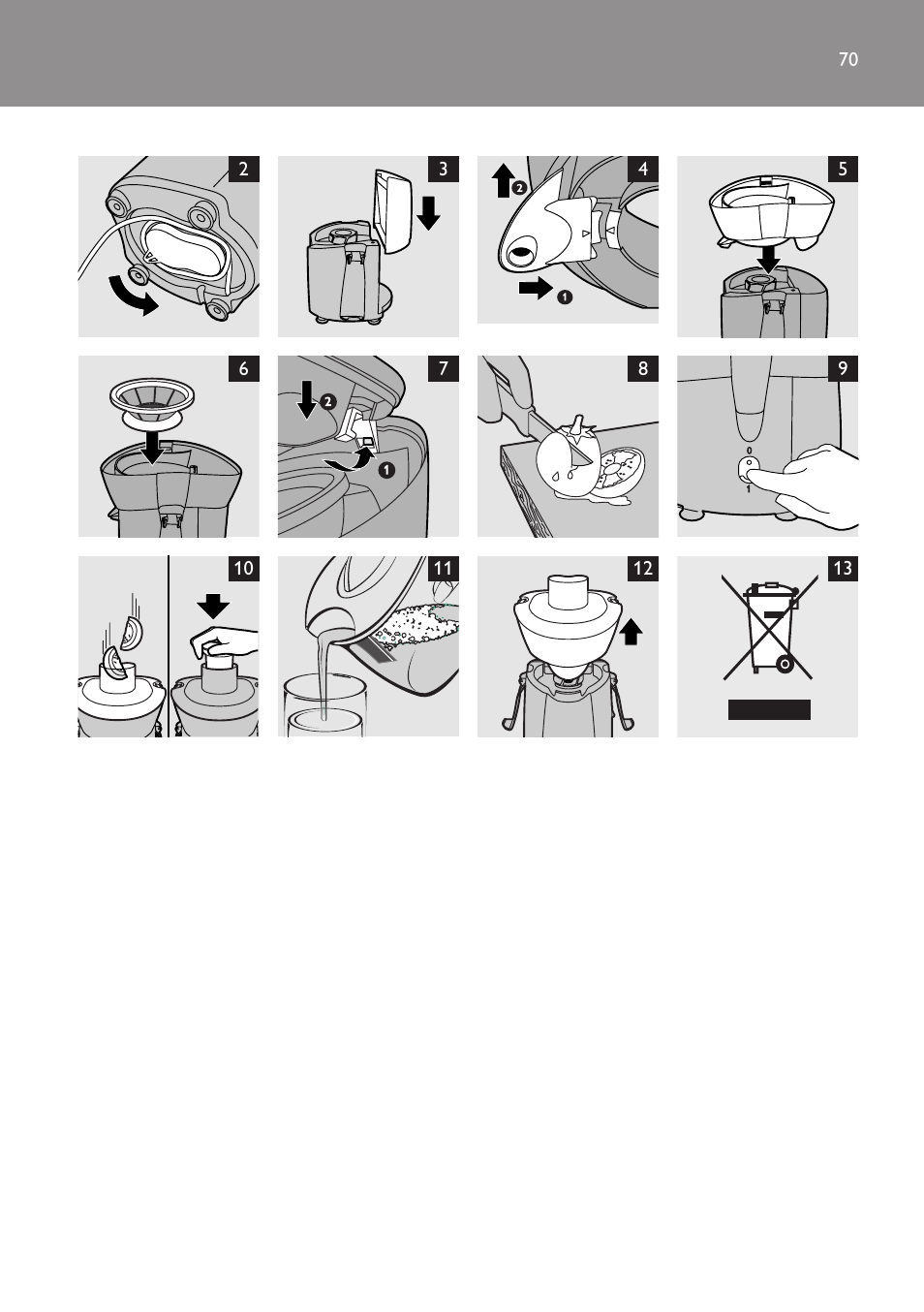 Philips HR1821 User Manual | Page 70 / 72