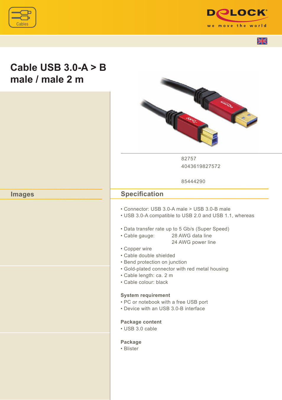 DeLOCK 82757 User Manual | 1 page