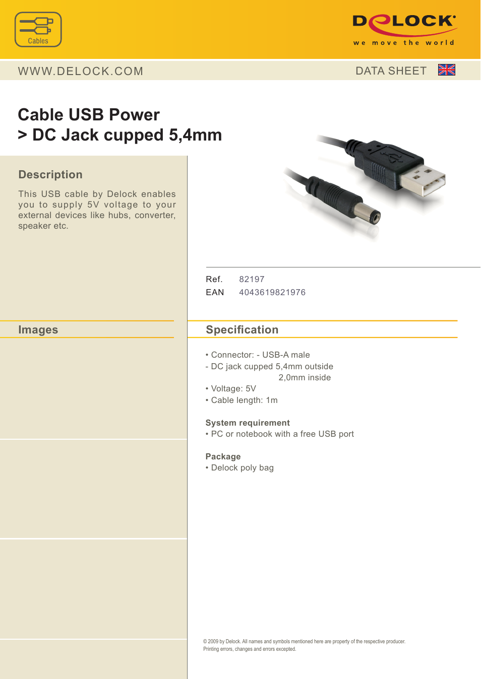 DeLOCK 82197 User Manual | 1 page