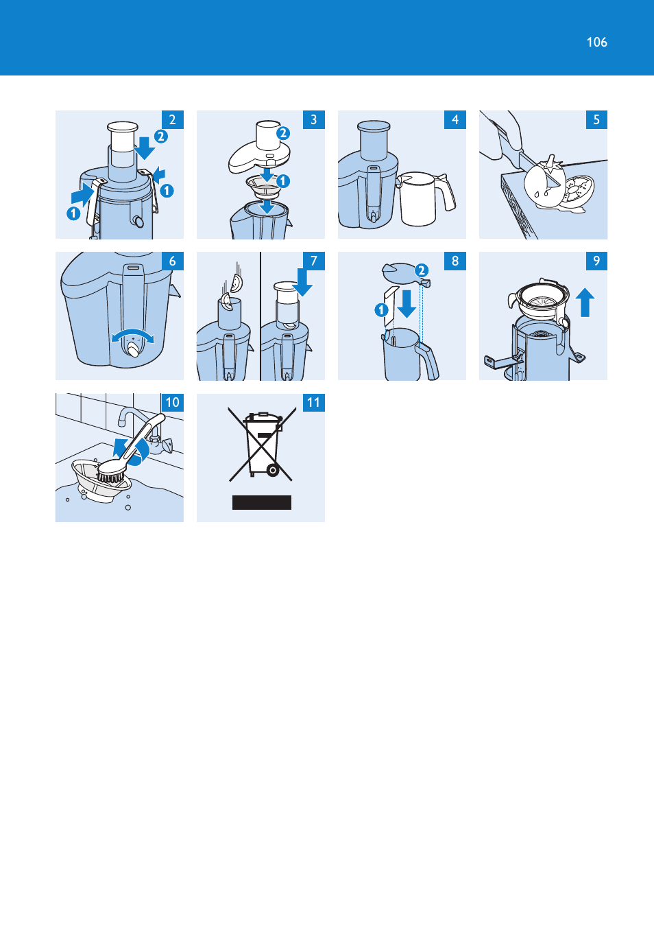 Philips HR1858 User Manual | Page 106 / 108