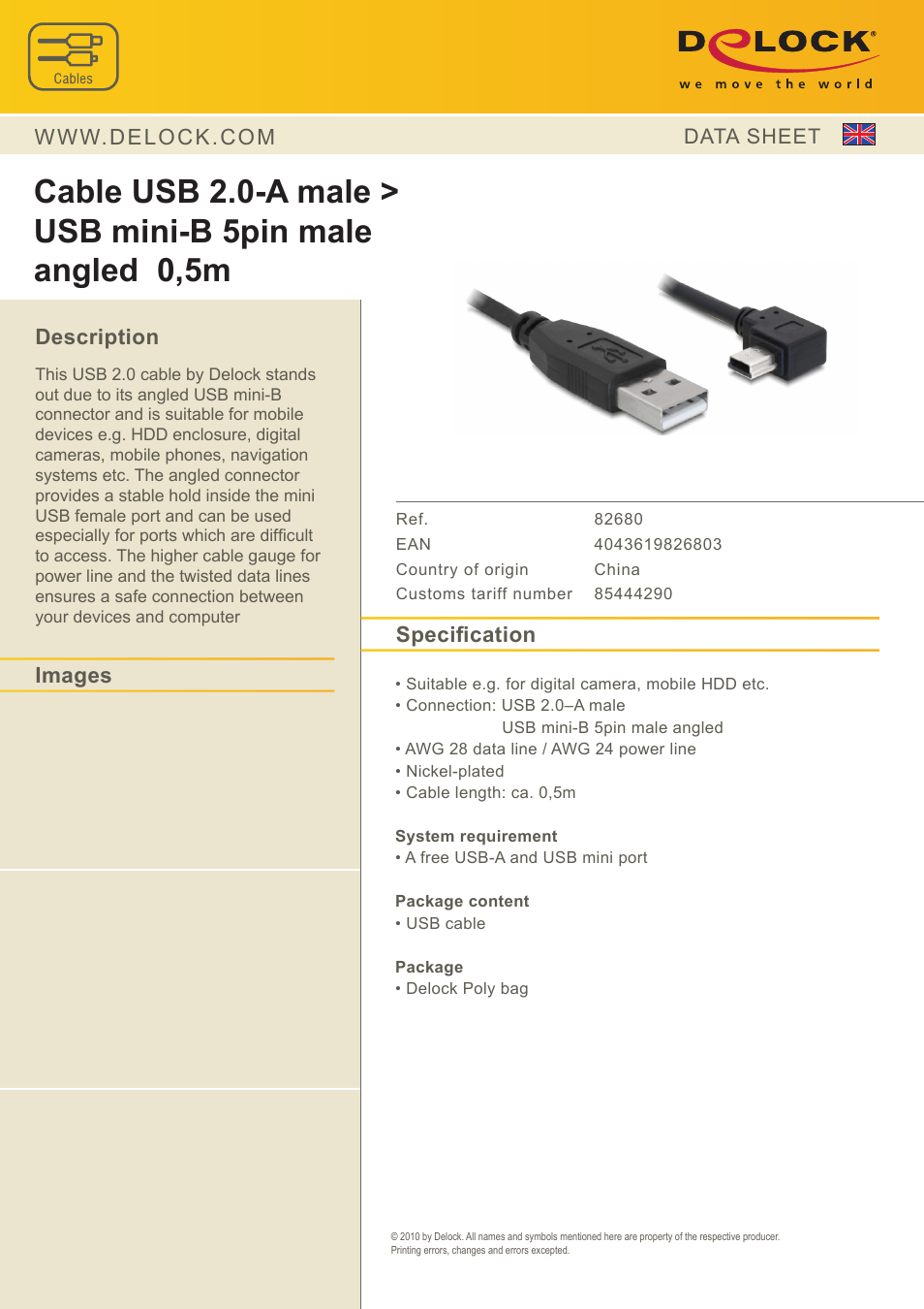 DeLOCK 82680 User Manual | 1 page