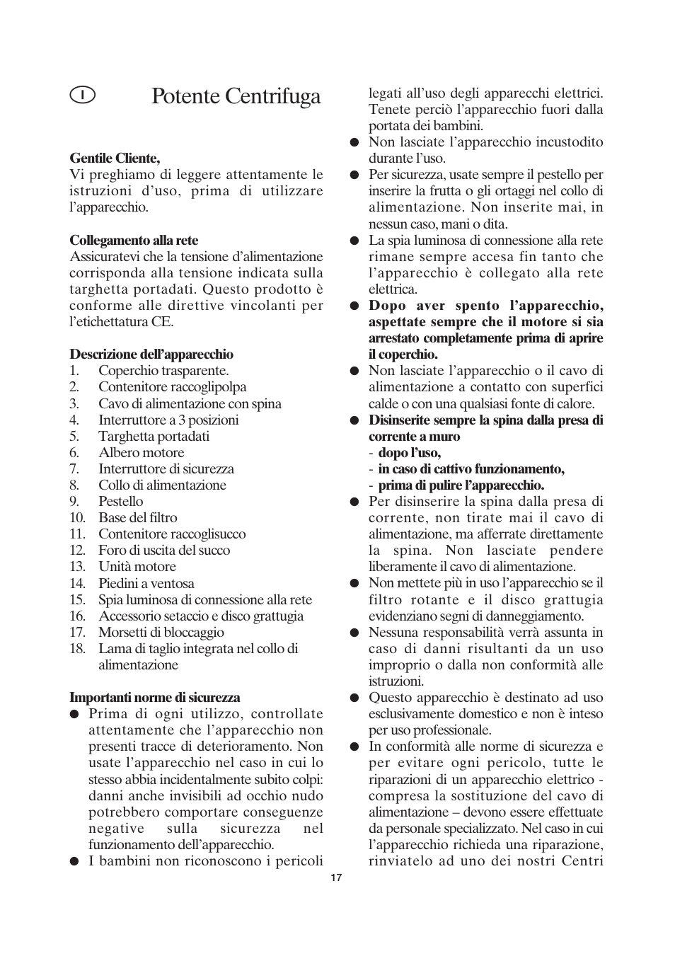 Potente centrifuga | SEVERIN ES 3559 User Manual | Page 19 / 41