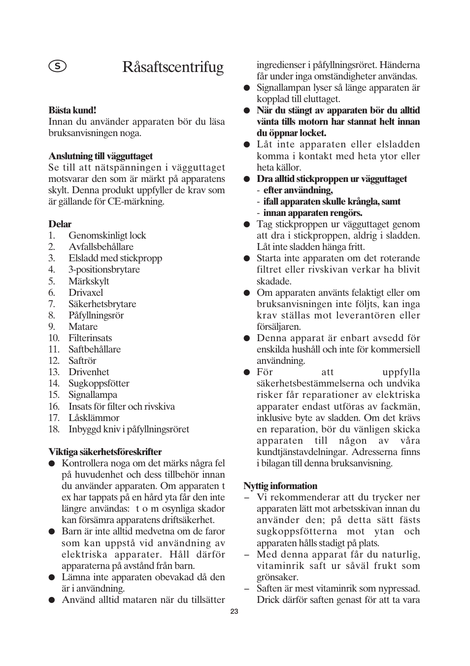 Råsaftscentrifug | SEVERIN ES 3559 User Manual | Page 25 / 41