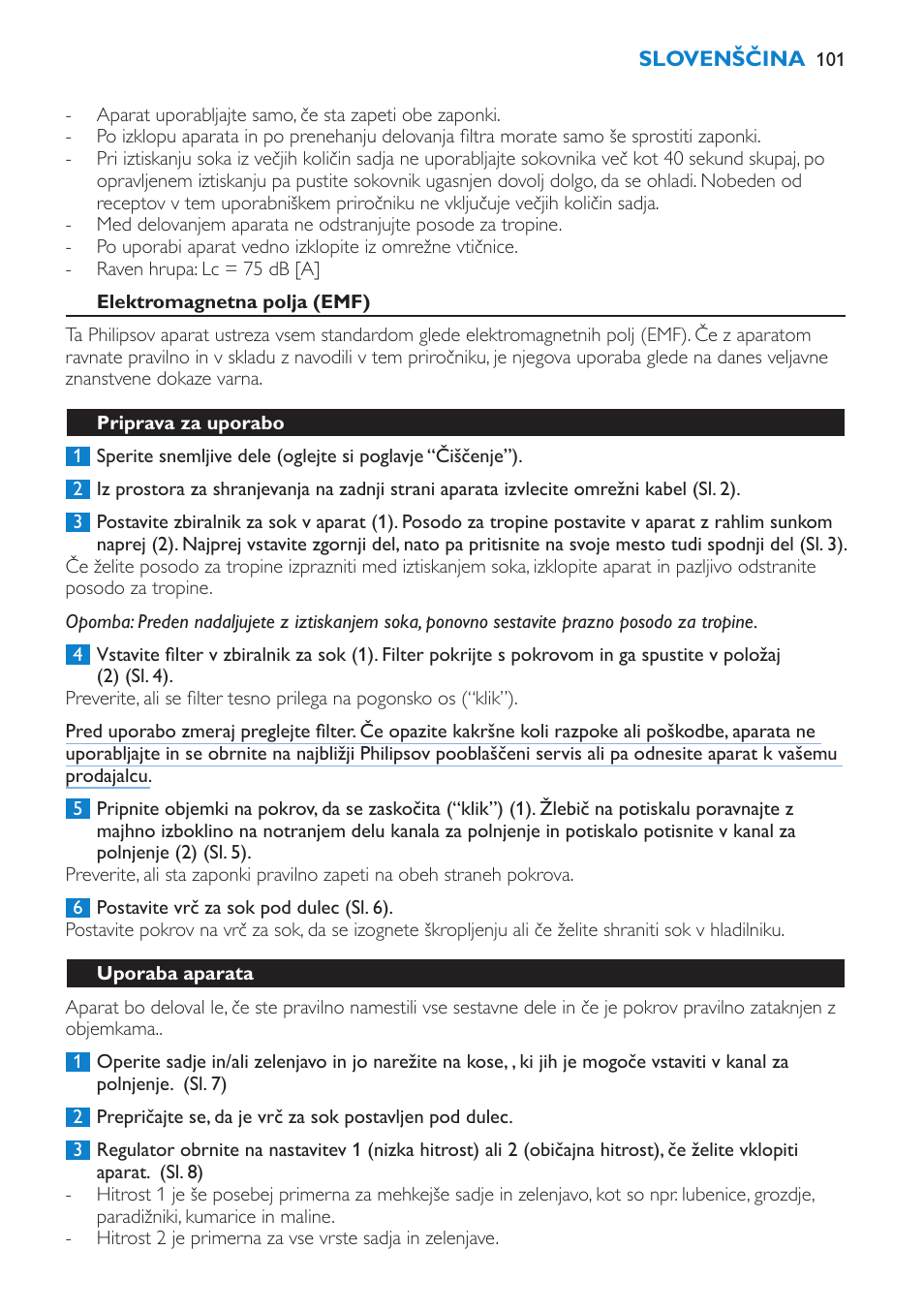 Philips HR1861 User Manual | Page 101 / 124