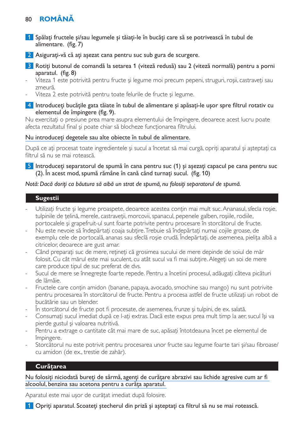 Philips HR1861 User Manual | Page 80 / 124