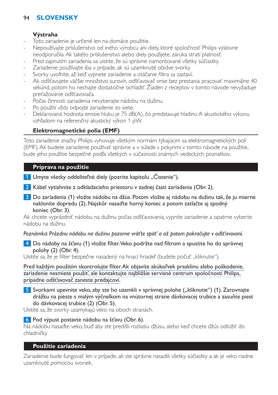 Philips HR1861 User Manual | Page 94 / 124