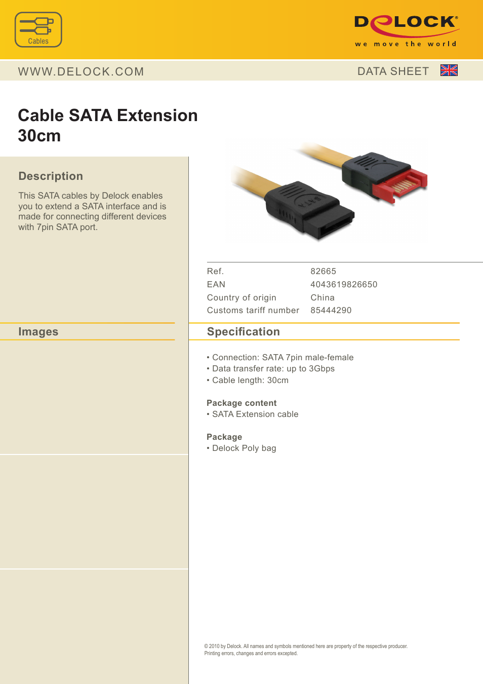 DeLOCK 82665 User Manual | 1 page