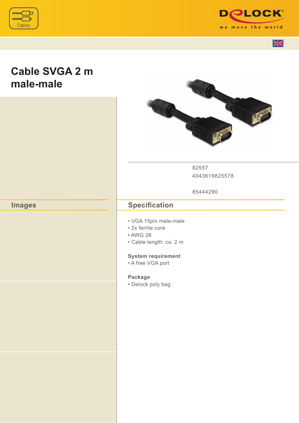 DeLOCK 82557 User Manual | 1 page