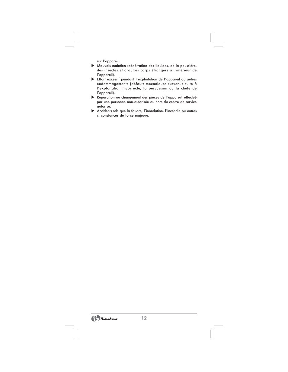 Binatone NCJ-7708 User Manual | Page 12 / 26