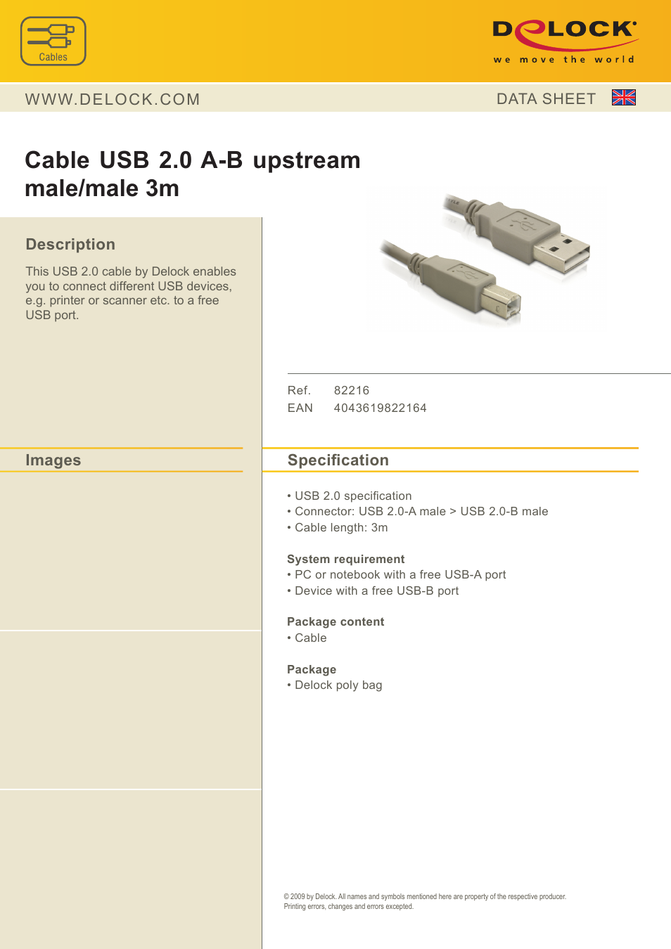 DeLOCK 82216 User Manual | 1 page