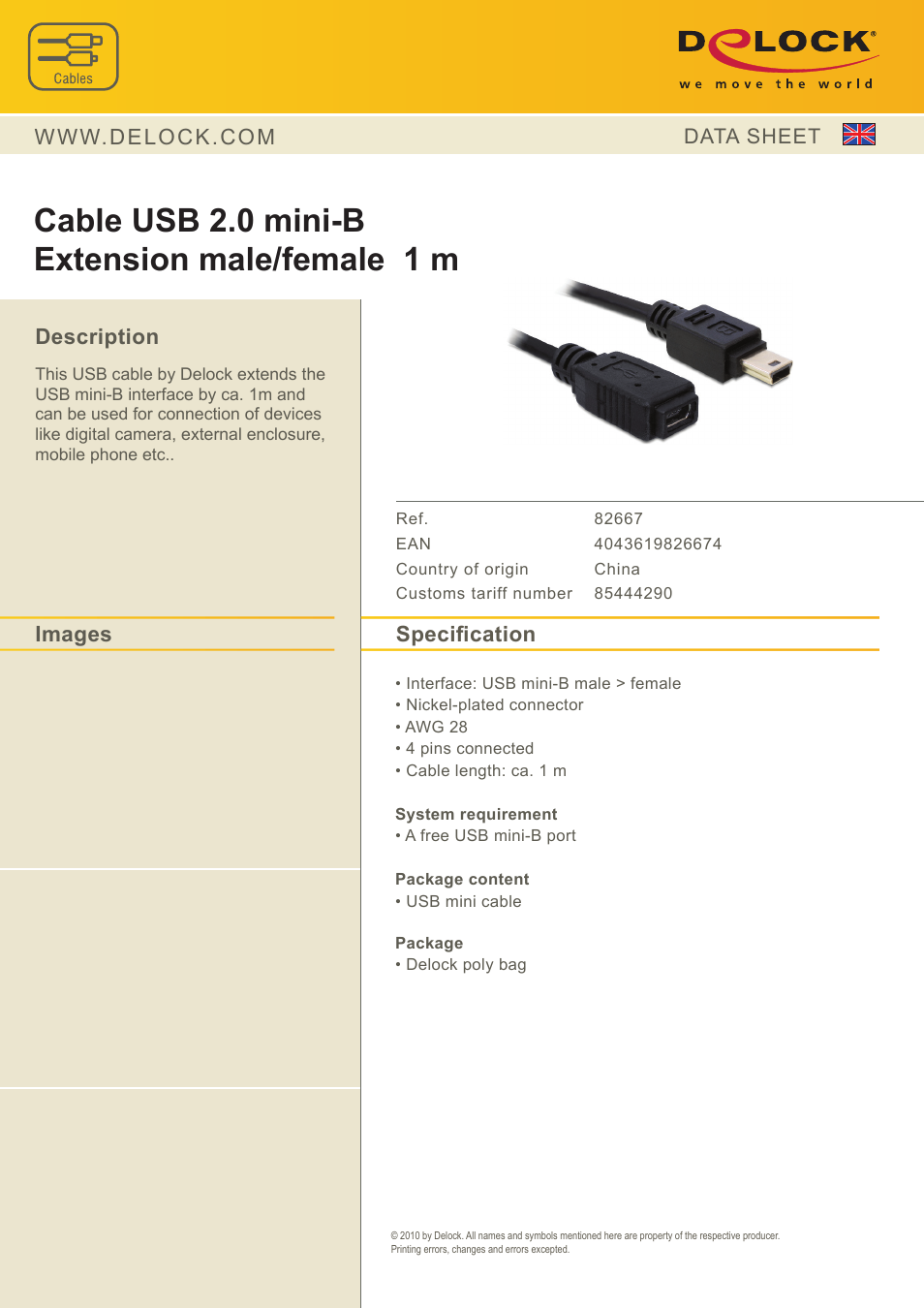 DeLOCK 82667 User Manual | 1 page