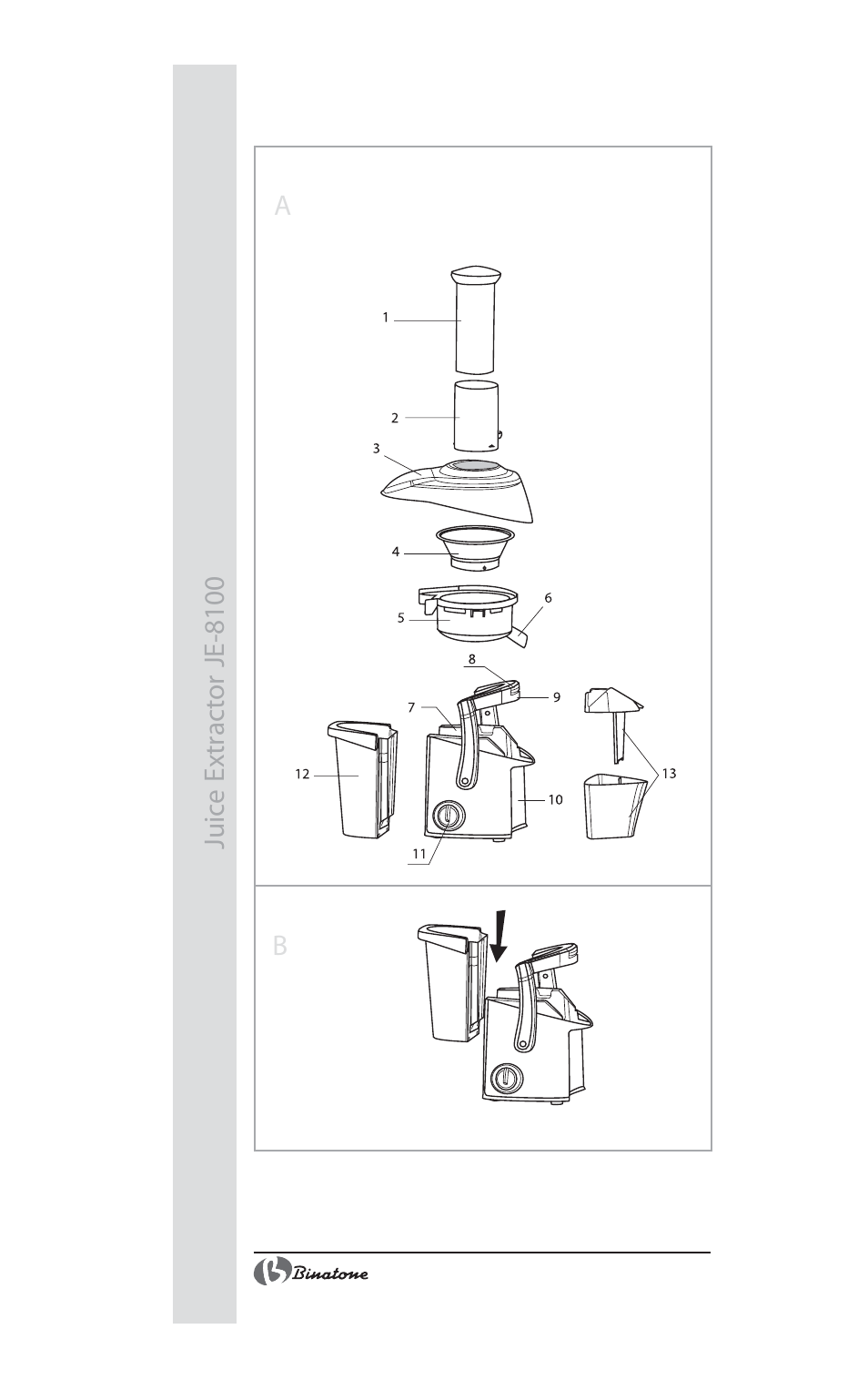 Binatone JE-8100 User Manual | Page 2 / 28