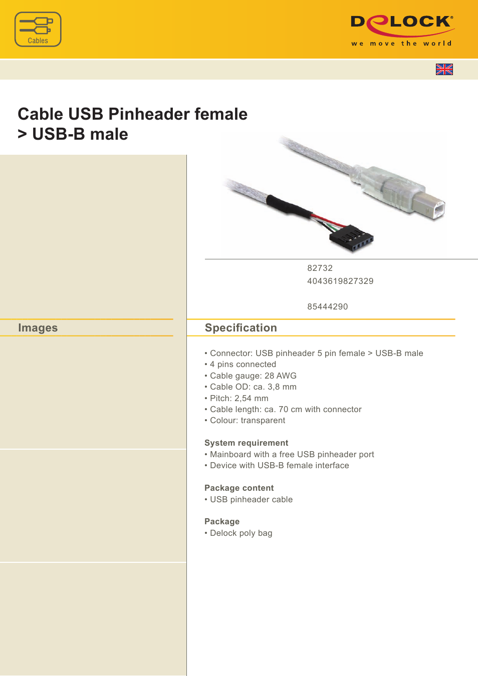 DeLOCK 82732 User Manual | 1 page